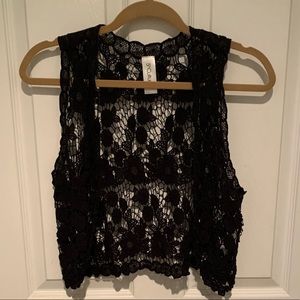 Pretty lace vest